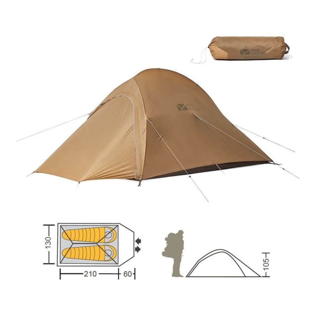テント キャンプ MOBI GARDEN モビガーデン ライトナイト LIGHT KNIGHT 2 2人用 軽量 ドーム型 mobi garden ツーリング バイク 山登り ソロキャンプ ソロテント